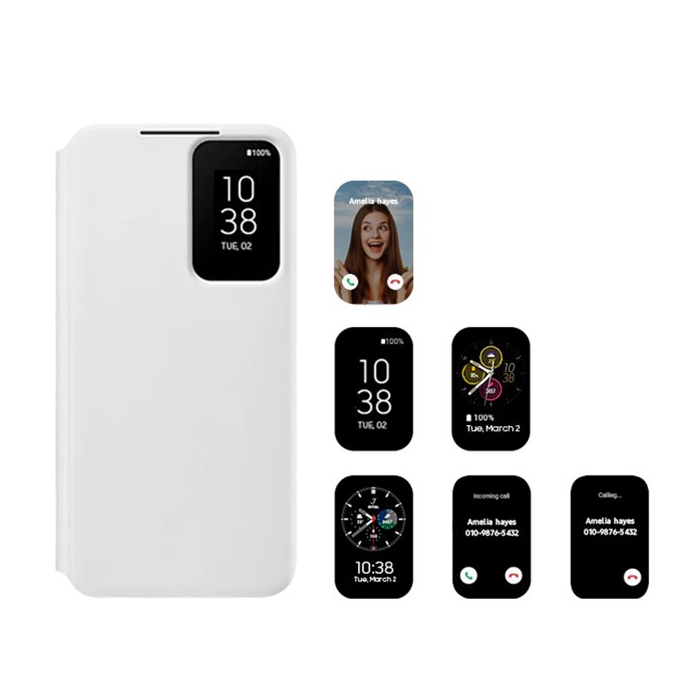 Funda Samsung Clear View S-View Flip Cover original para Galaxy S22/S22+