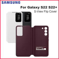 Funda Samsung Clear View S-View Flip Cover original para Galaxy S22/S22+
