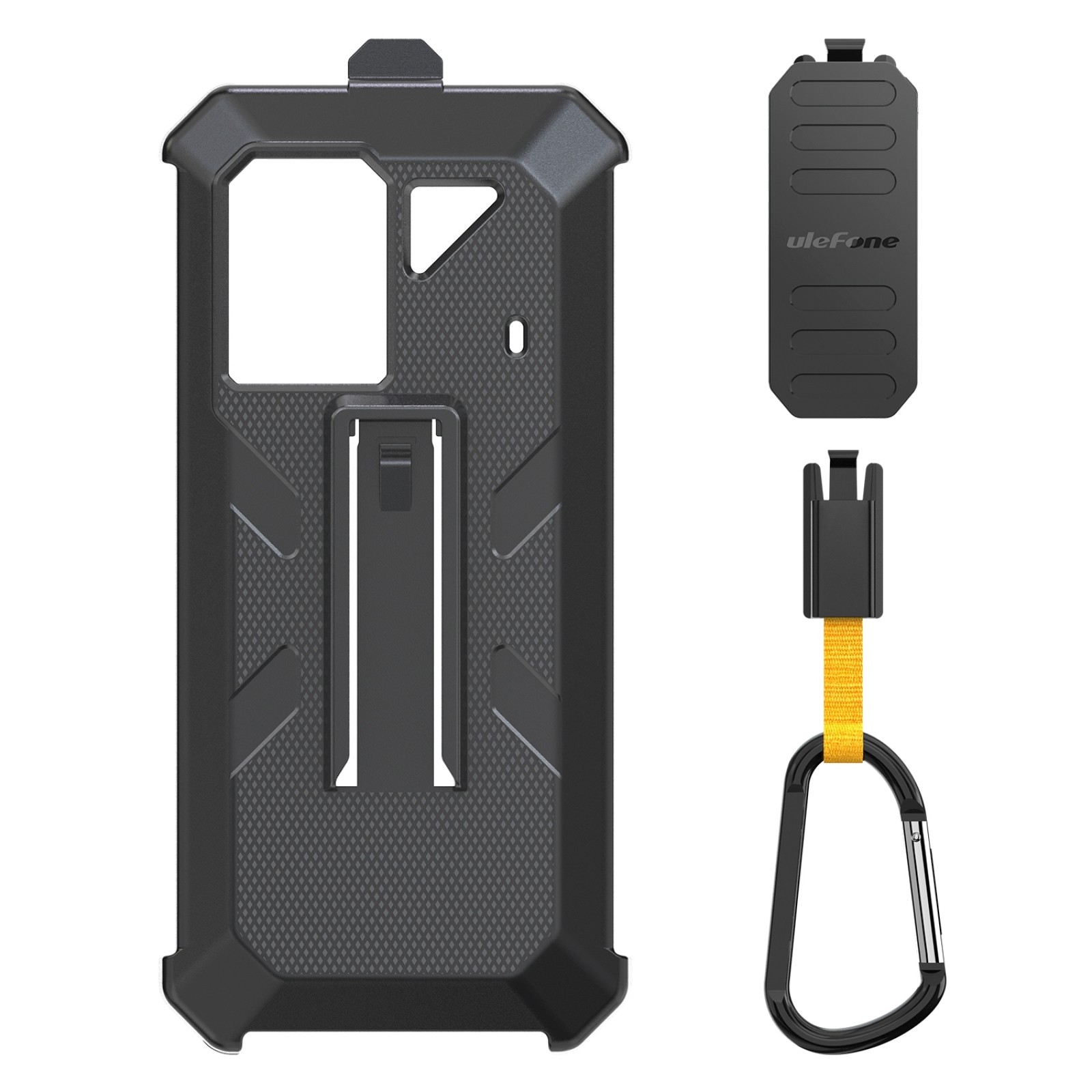 Funda protectora original para Ulefone Power Armor 18T: cubierta trasera multifuncional con clip