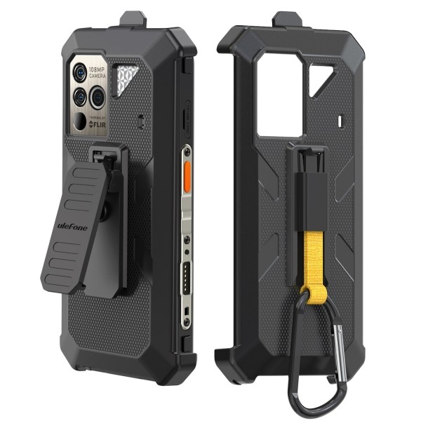 Funda protectora original para Ulefone Power Armor 18T: cubierta trasera multifuncional con clip