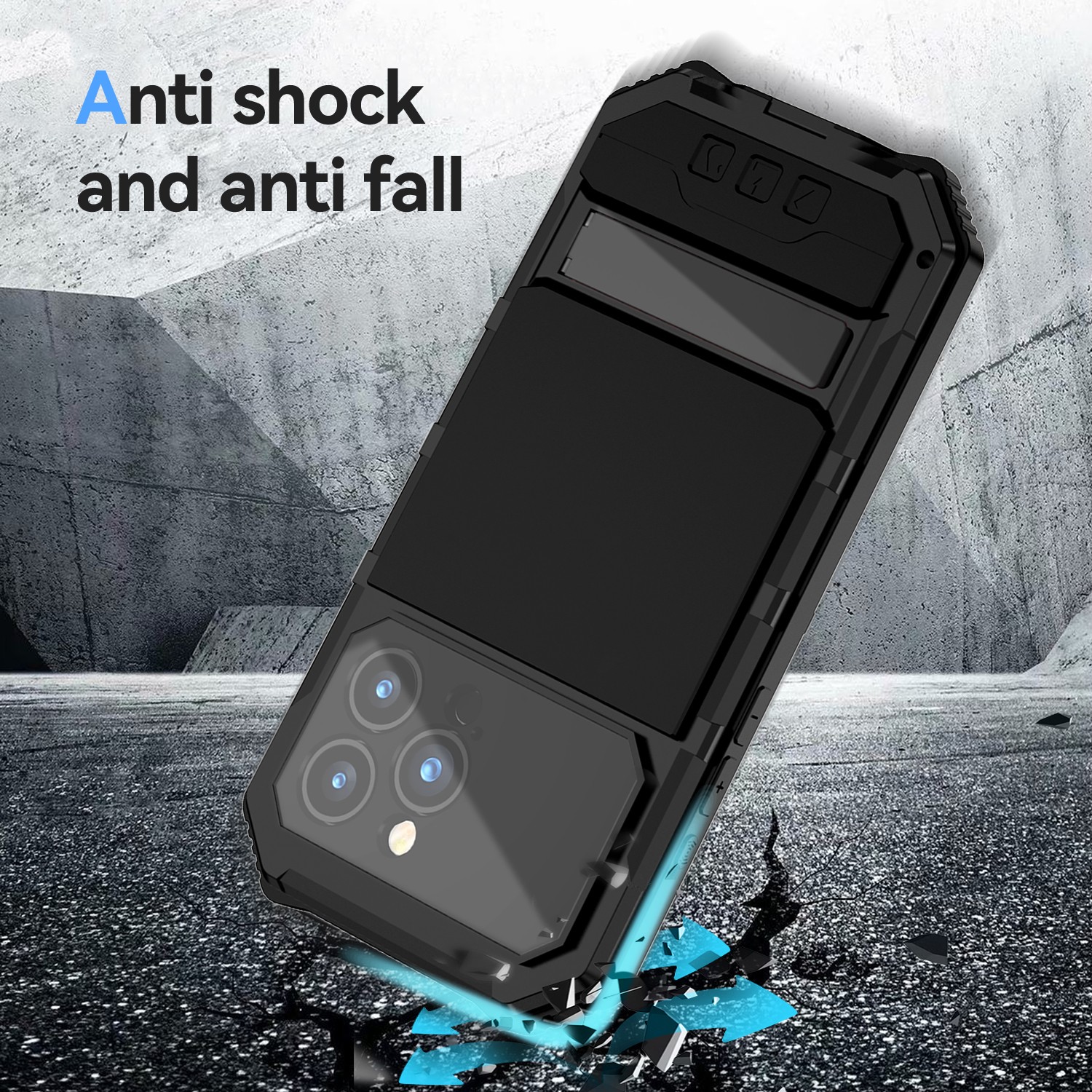 Funda resistente 360 Meta Armor para iPhone 15