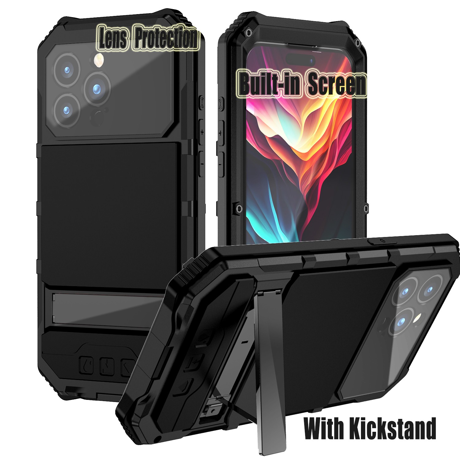 Funda resistente 360 Meta Armor para iPhone 15