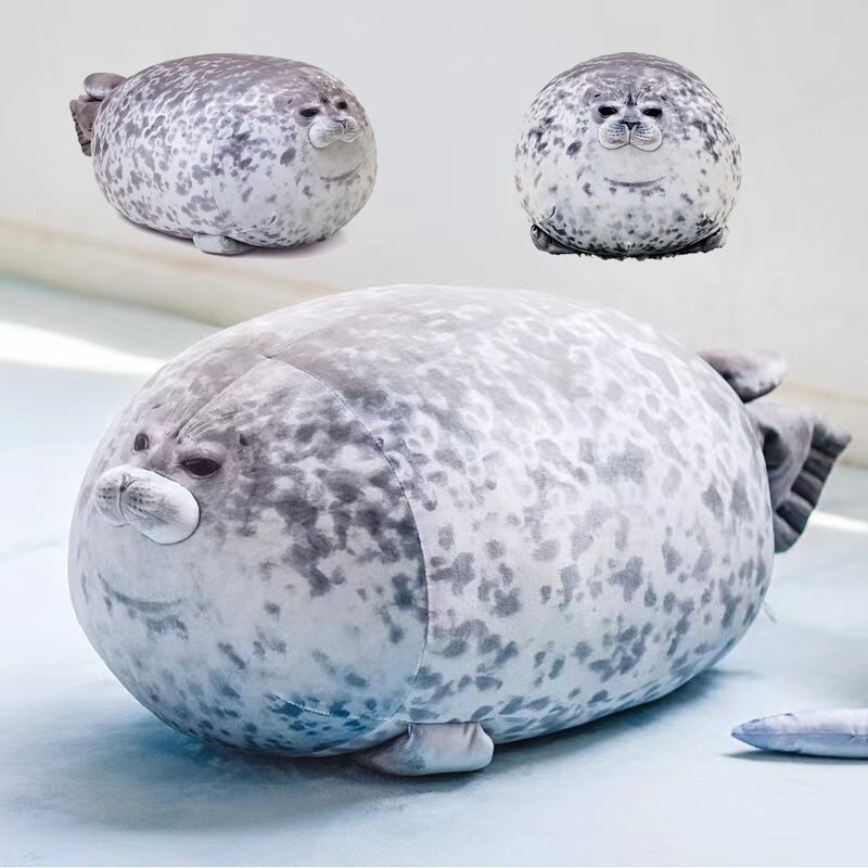 Almohada de foca de 20 cm - Peluche de foca suave Kaiyukan, popular juguete de acuario
