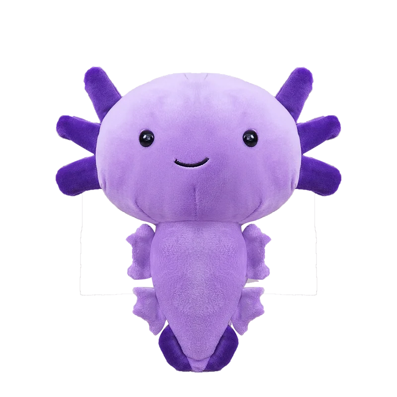Lindo peluche de ajolote: salamandra suave de peluche para niños.