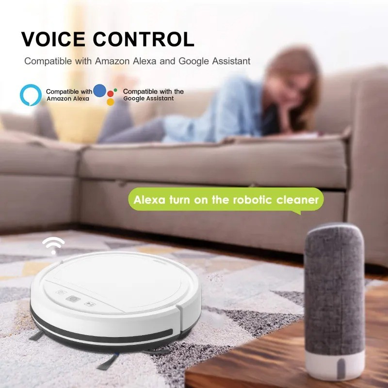 Aspiradora barredora automática recargable con control remoto