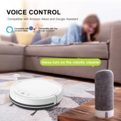 Aspiradora barredora automática recargable con control remoto