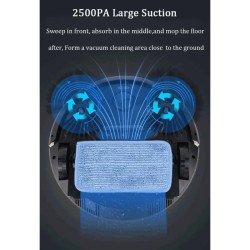 Aspiradora barredora automática recargable con control remoto