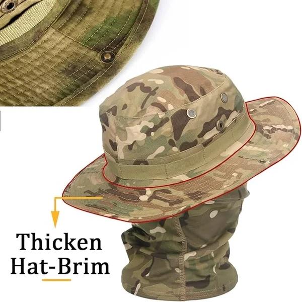 Conjunto de gorro boonie con mascarilla y polaina refrescante para el cuello