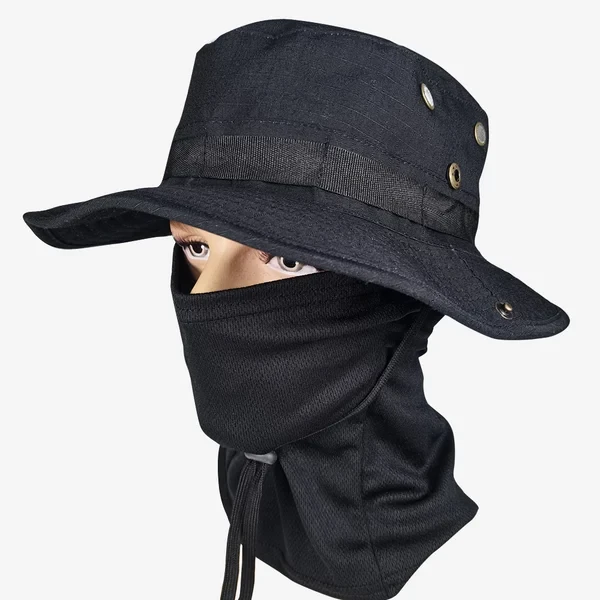 Conjunto de gorro boonie con mascarilla y polaina refrescante para el cuello
