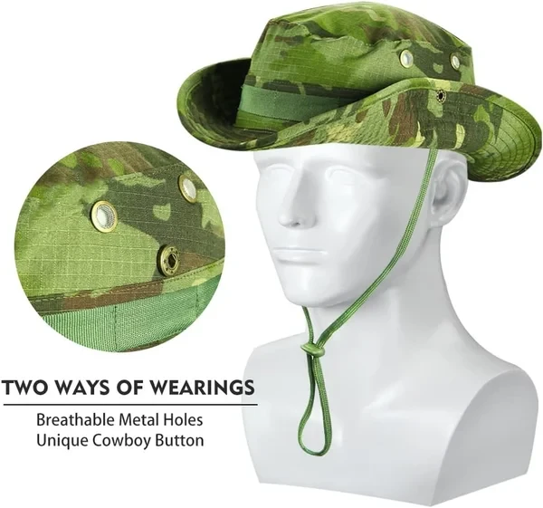 Conjunto de gorro boonie con mascarilla y polaina refrescante para el cuello