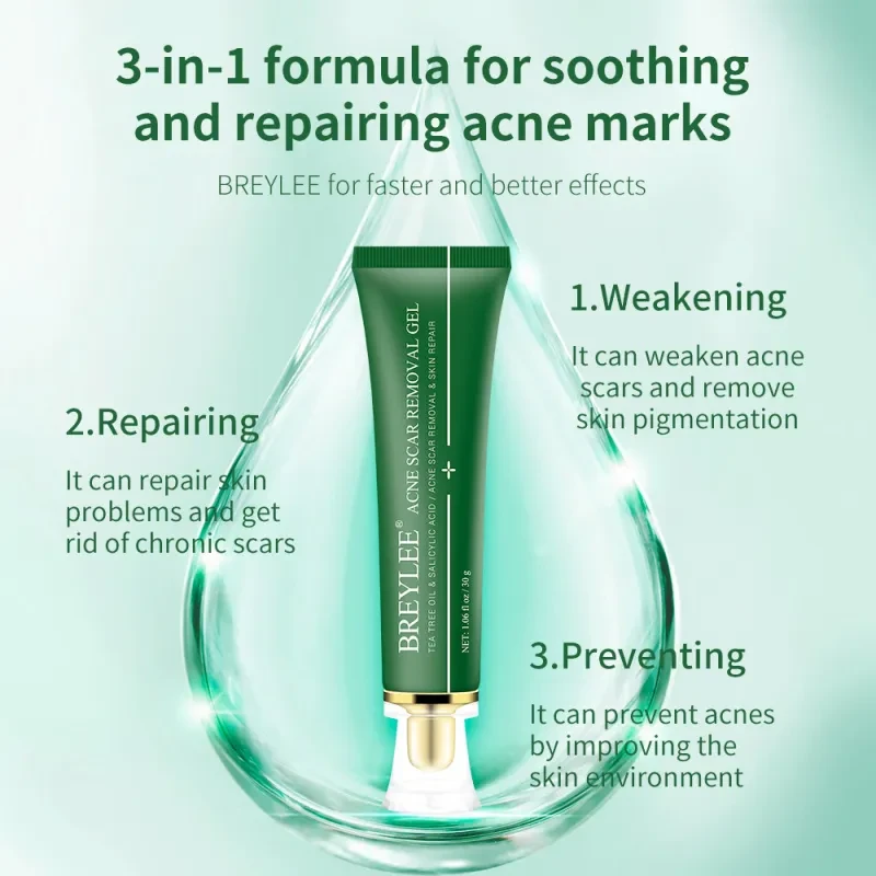Gel para eliminar cicatrices de acné