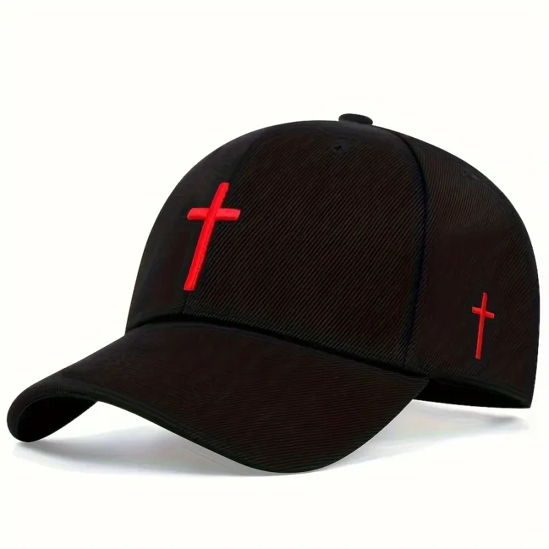 Gorra de béisbol bordada con icono de fe