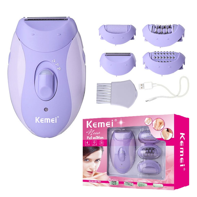 Depiladora y afeitadora eléctrica 4 en 1 para mujeres Kemei