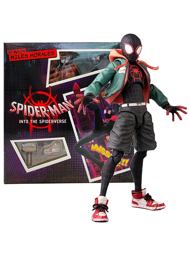 Figura de acción de Spider-Man Miles Morales de Sv Action - Sentinel Marvel Spider-Man: Un nuevo universo - Juguetes
