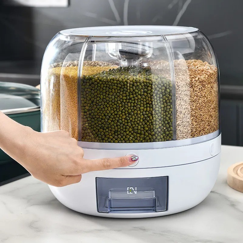 Cubo de plástico para almacenar arroz de grado alimenticio