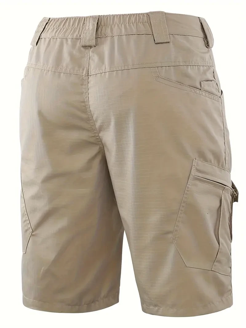 Pantalones cortos tácticos cargo de secado rápido para hombre: duraderos y transpirables con múltiples bolsillos para entrenamientos de verano y aventuras al aire libre. Pantalones cortos elegantes, cómodos y versátiles.
