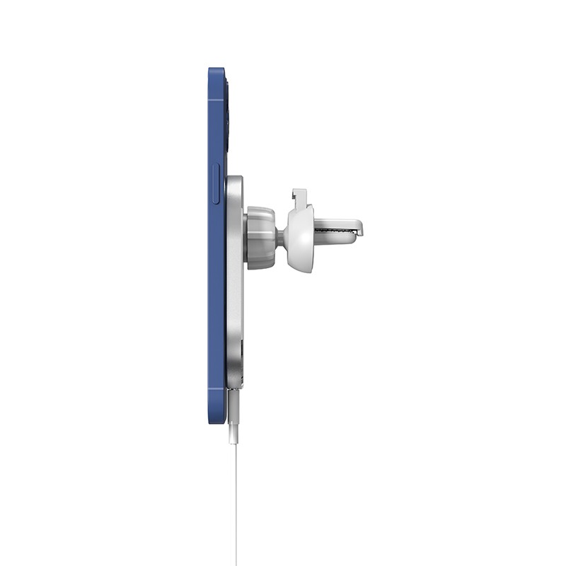 Soporte magnético para coche para iPhone 12, 13, 14 y 15 Pro Max con cargador inalámbrico Qi de 15 W.