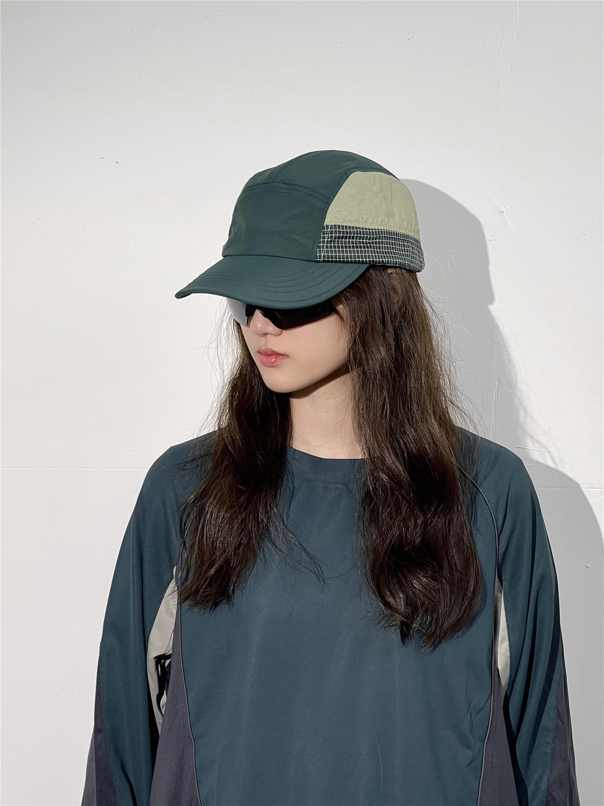 Gorra de béisbol retro de color contrastante, de secado rápido y transpirable para exteriores.