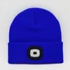 Gorro de punto con luz LED