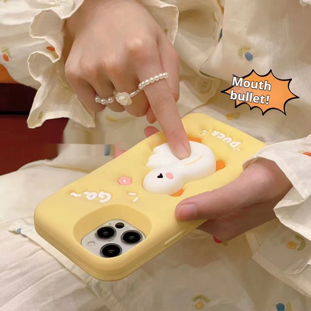 Fashion Personalized Decompression Duck Phone Case