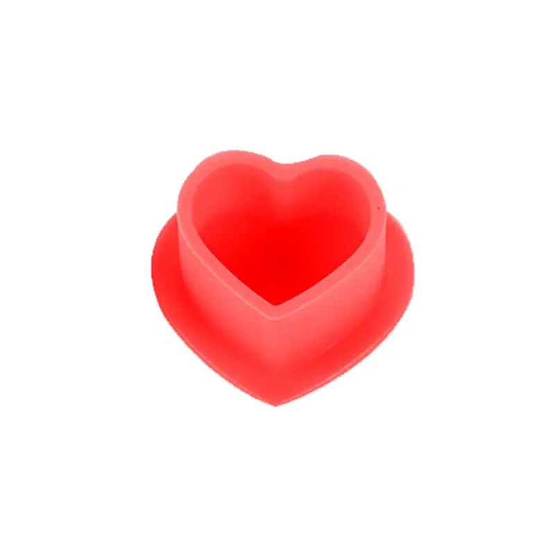 Heart Shaped Disposable Tattoo Ink Cups With Base