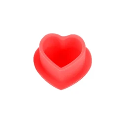 Heart Shaped Disposable Tattoo Ink Cups With Base