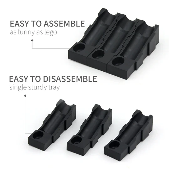 Tattoo Cartridge Needle Tray with Ink Holder – 48pcs