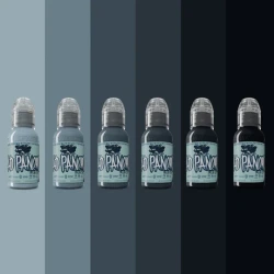 A.D Pancho Pastel Grey Set — World Famous Tattoo Ink — Pick Size