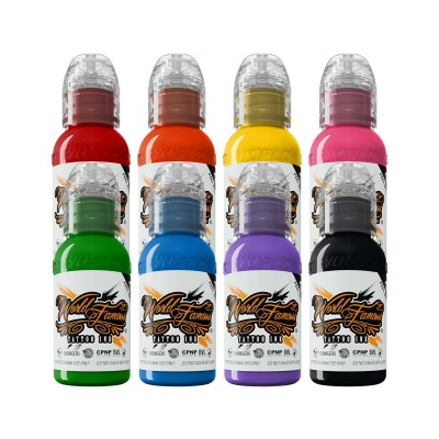 Yomico Art Artistic Basic 8 Colour Set by World Famous Ink – 30 ml