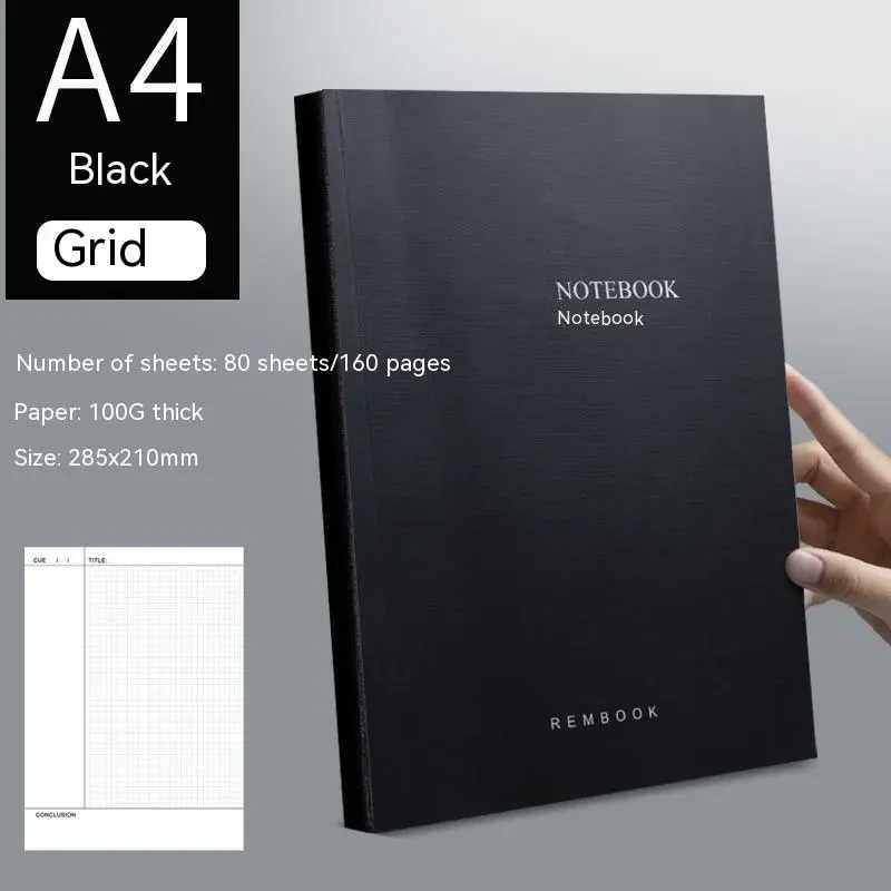Black A4 Notebook