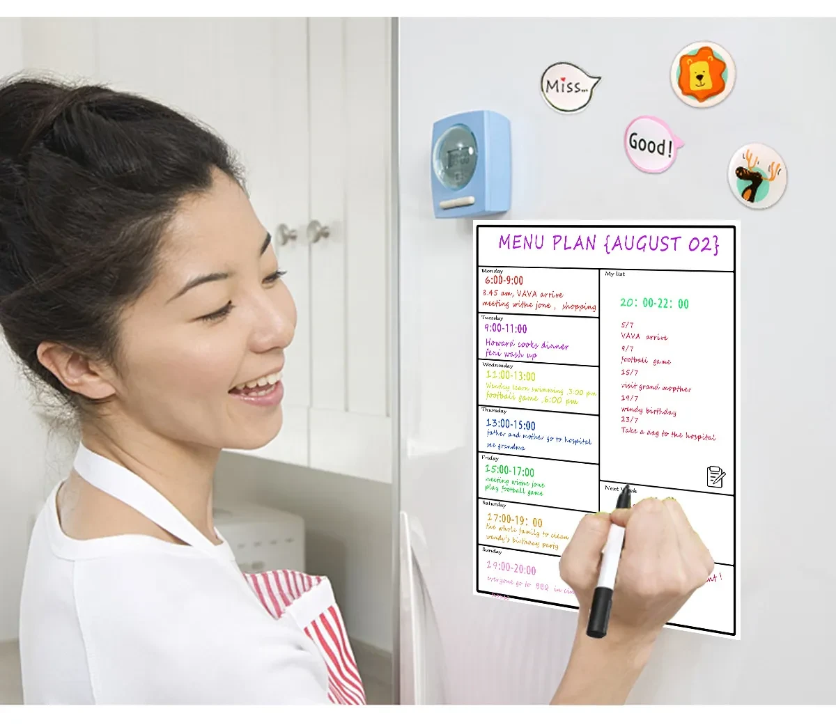 magnetic notepad for fridge