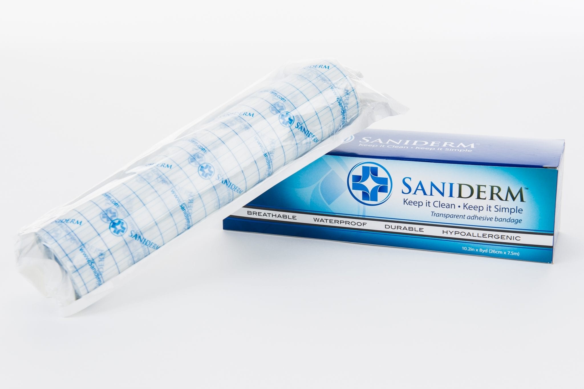 Saniderm Tattoo Aftercare Transparent Adhesive Bandage – 26cm x 7.5m Roll