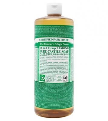 Dr. Bronner’s Magic Soaps Almond Pure-Castile Soap – 32oz. Bottle