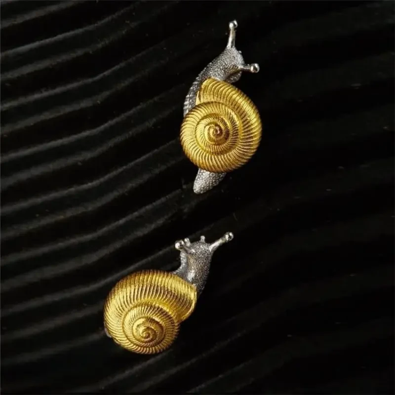 Pendientes de caracol con personalidad, paquete de un par