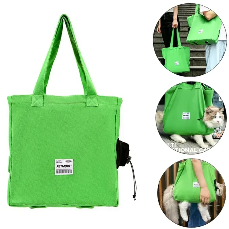 Bolsa de transporte para mascotas de gran capacidad, multifuncional, transpirable y a prueba de fugas.