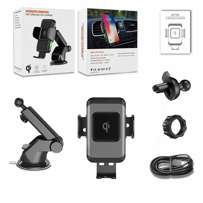 Cargador inalámbrico rápido para coche de 10 W
