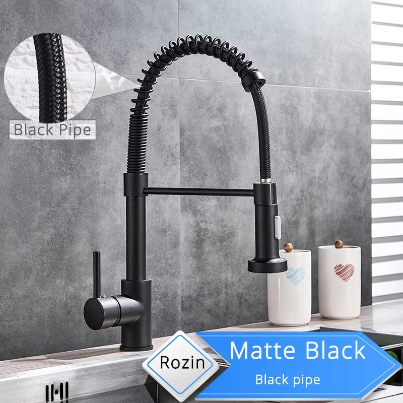 Grifo de cocina Rozin de níquel cepillado - Grifo mezclador de 360 grados para encimera