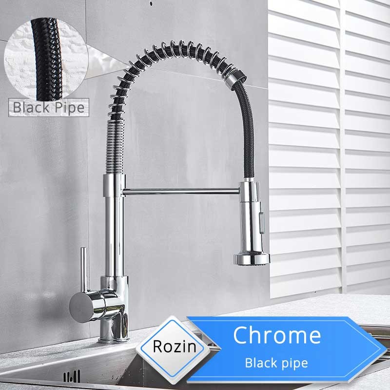 Grifo de cocina Rozin de níquel cepillado - Grifo mezclador de 360 grados para encimera