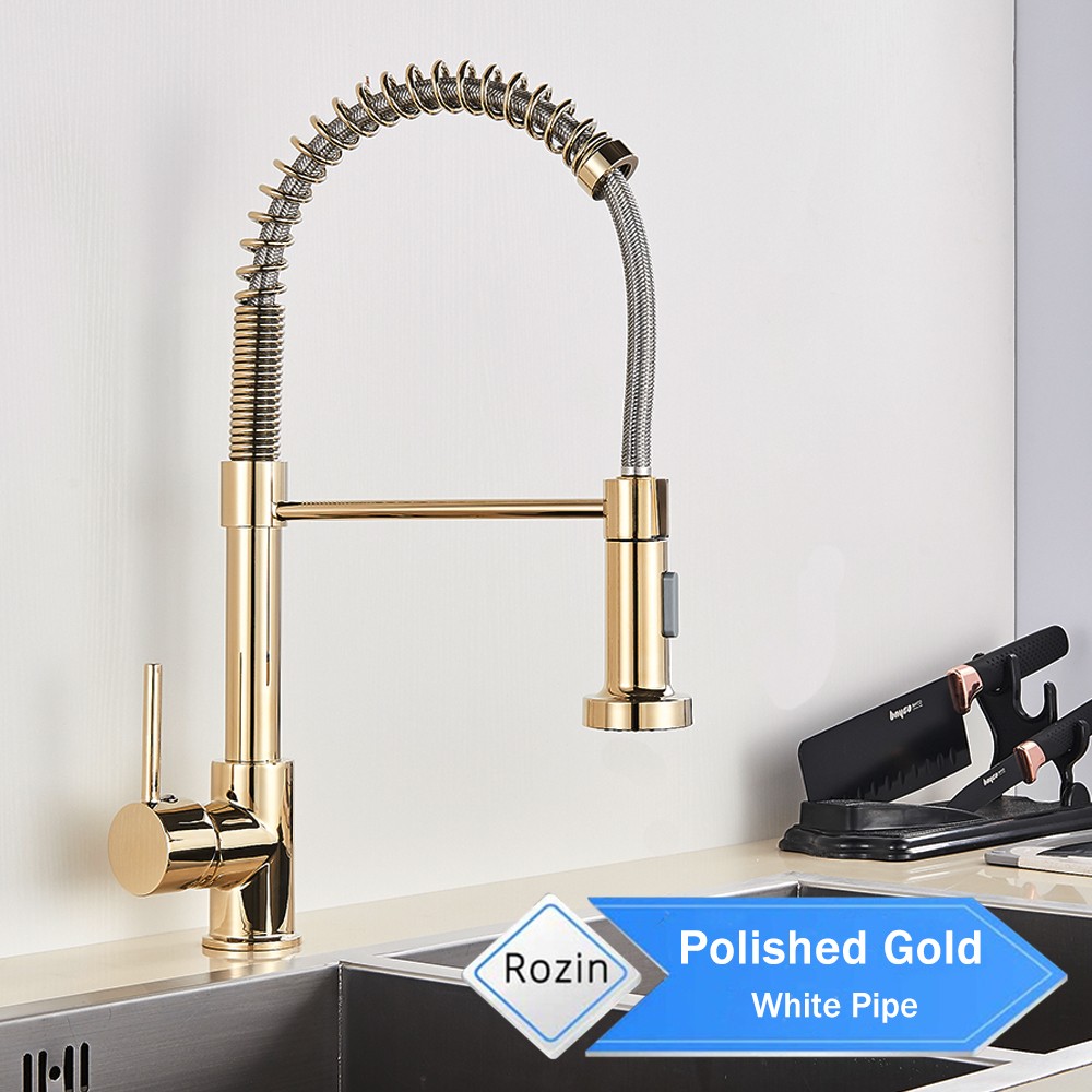 Grifo de cocina Rozin de níquel cepillado - Grifo mezclador de 360 grados para encimera