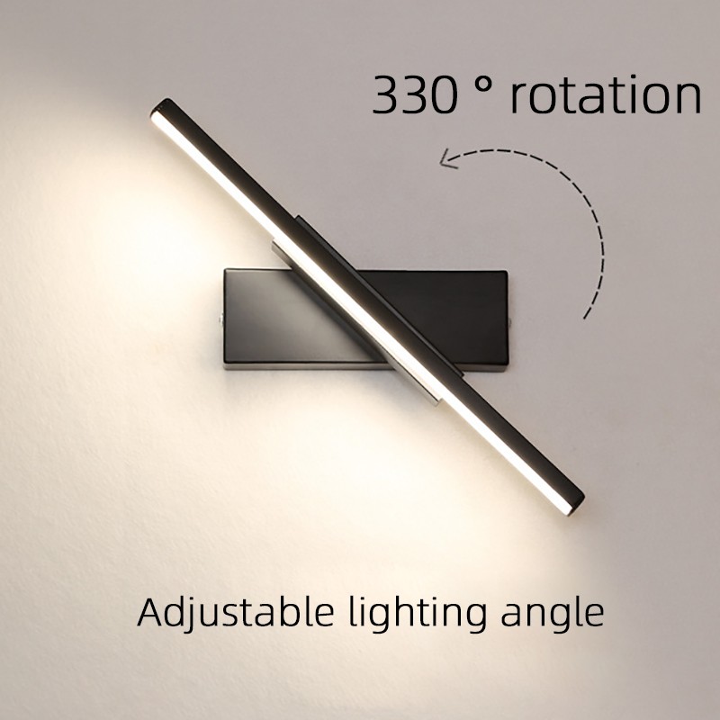 Lámpara de pared LED AIFENG: lámpara de pared giratoria minimalista y moderna de estilo nórdico
