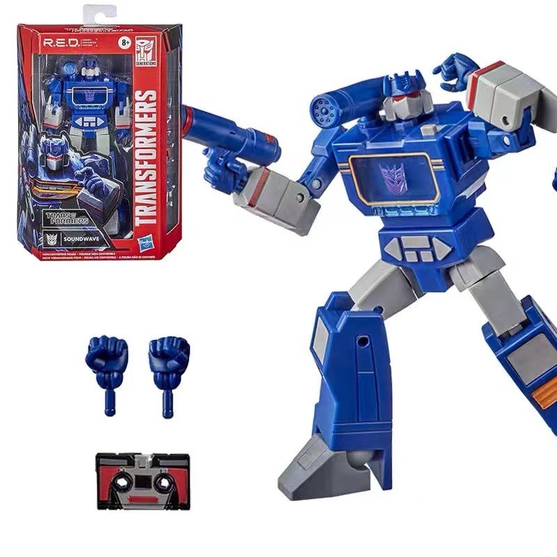 Figura de acción Hasbro Transformers Soundwave R.E.D. Generations de 15 cm