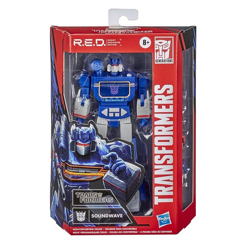 Figura de acción Hasbro Transformers Soundwave R.E.D. Generations de 15 cm