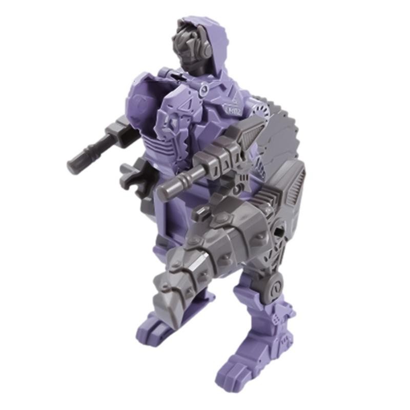 Juguete robot transformable 5 en 1, modelo de vehículo de ingeniería