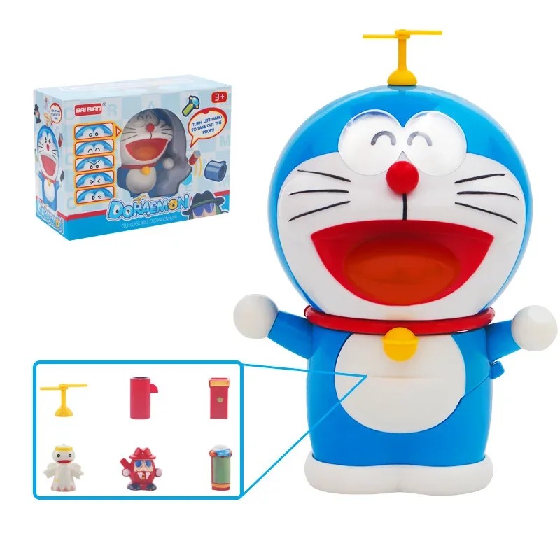Kit de modelo de Doraemon de Pokonyan: figura de acción transformable