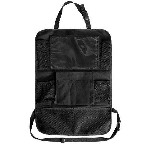 Bolsa de almacenamiento multifuncional de gran capacidad para el respaldo del asiento del vehículo: solución de almacenamiento clasificada, práctica y portátil.