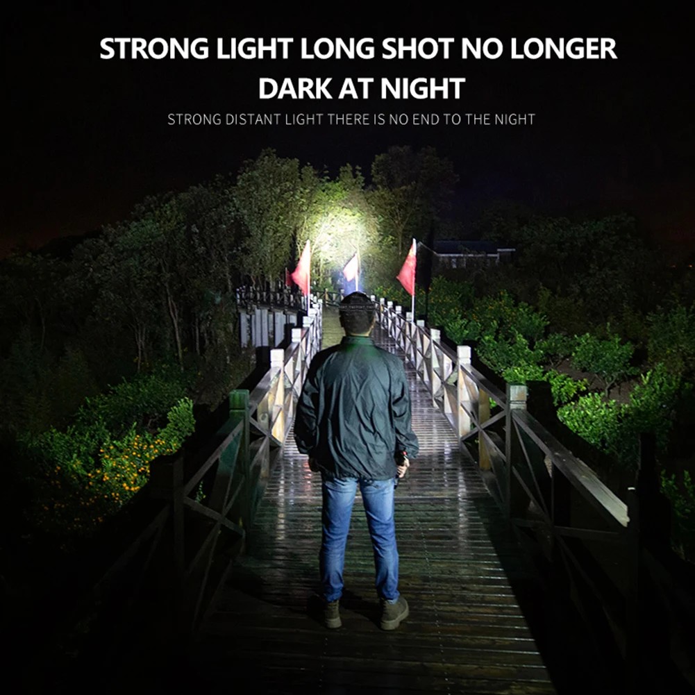Mini linterna frontal LED COB de 3 W: linterna frontal impermeable de 3 modos para acampar al aire libre y pescar de noche.