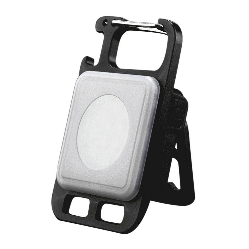 Mini llavero de bolsillo con luz LED: lámpara ultraligera para acampar al aire libre, linterna de trabajo multifuncional recargable por USB.