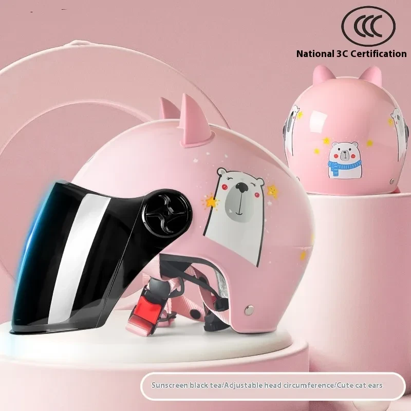 Casco Niños Verano Niñas Coche Eléctrico