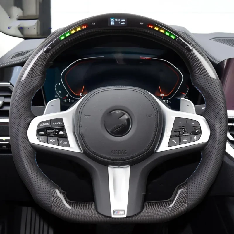 Volante deportivo LED multifuncional para coche