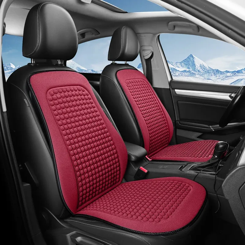 Cojín de asiento de coche sin ataduras de seda fresca